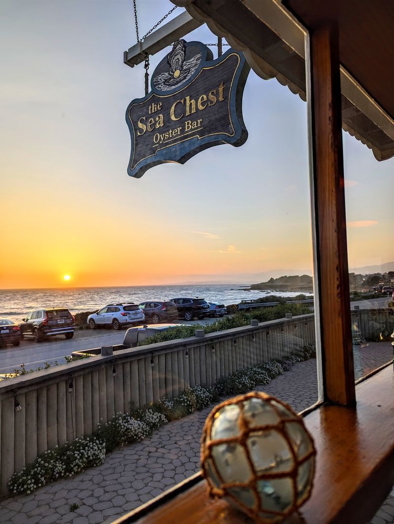 The Dining Room Looks Out Toward The Pacific