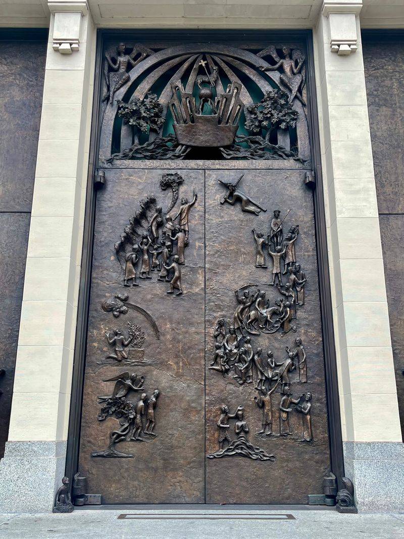 Bronze Doors Weighing More Than A Ton