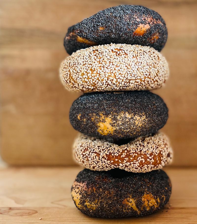 This Idaho Bagel Shop Makes New York-Style Sandwiches In The Middle Of Boise - Decor Hint Pick A Bagel Flavor Before Building The Rest Of Your Sandwich