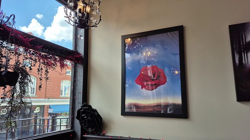 One Of Connecticut's Most Unusual Coffee Shops Feels Like A Mysterious Gothic Escape - Decor Hint Rotating Art Gives The Walls Something New
