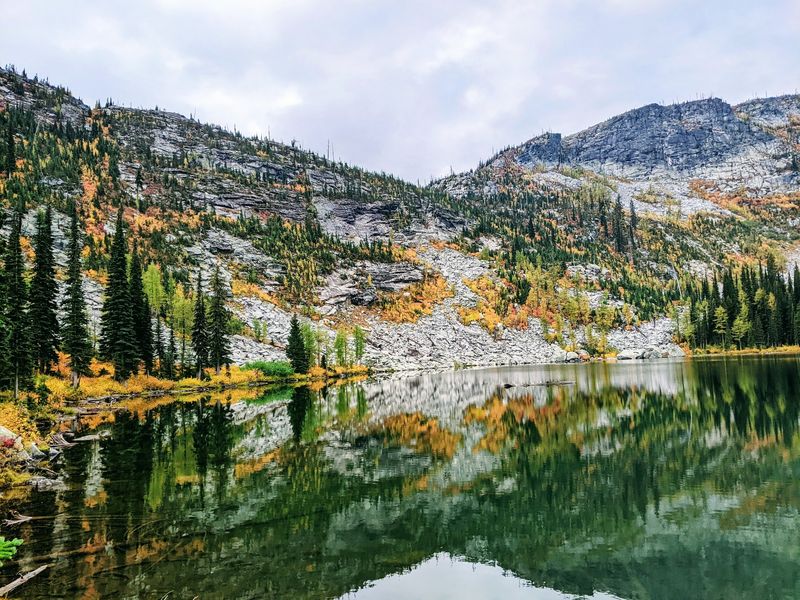 Keep Going To The Upper Lake For The Biggest Mountain Backdrop