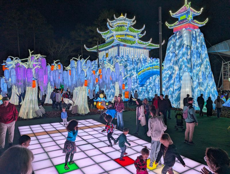 Look For Interactive Lanterns That Make The Walk Even More Fun