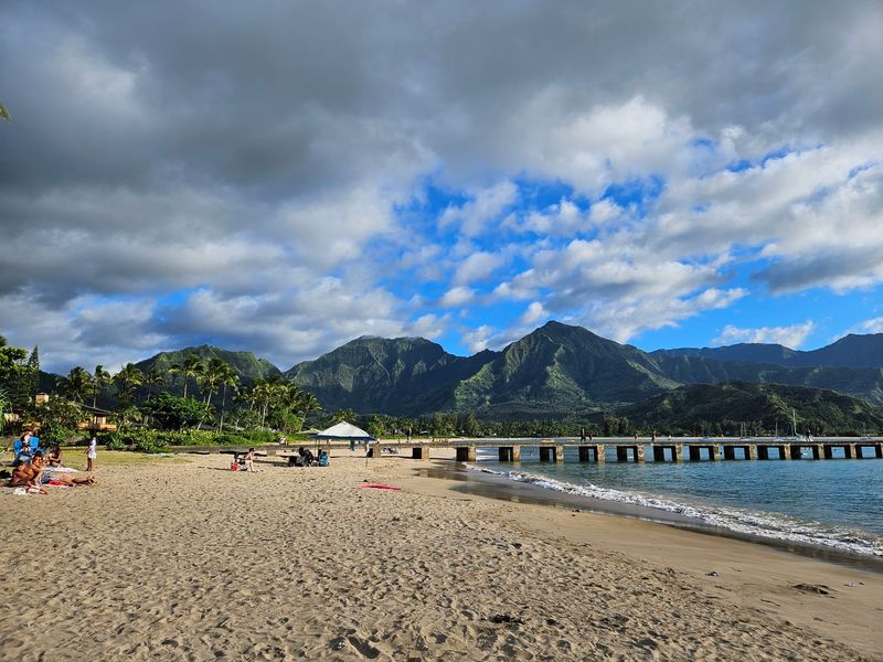 Mountains, Bay, And River