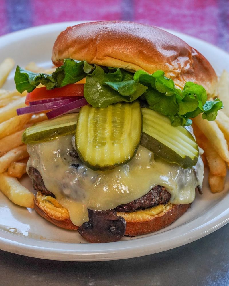 The Blue Shroom Burger