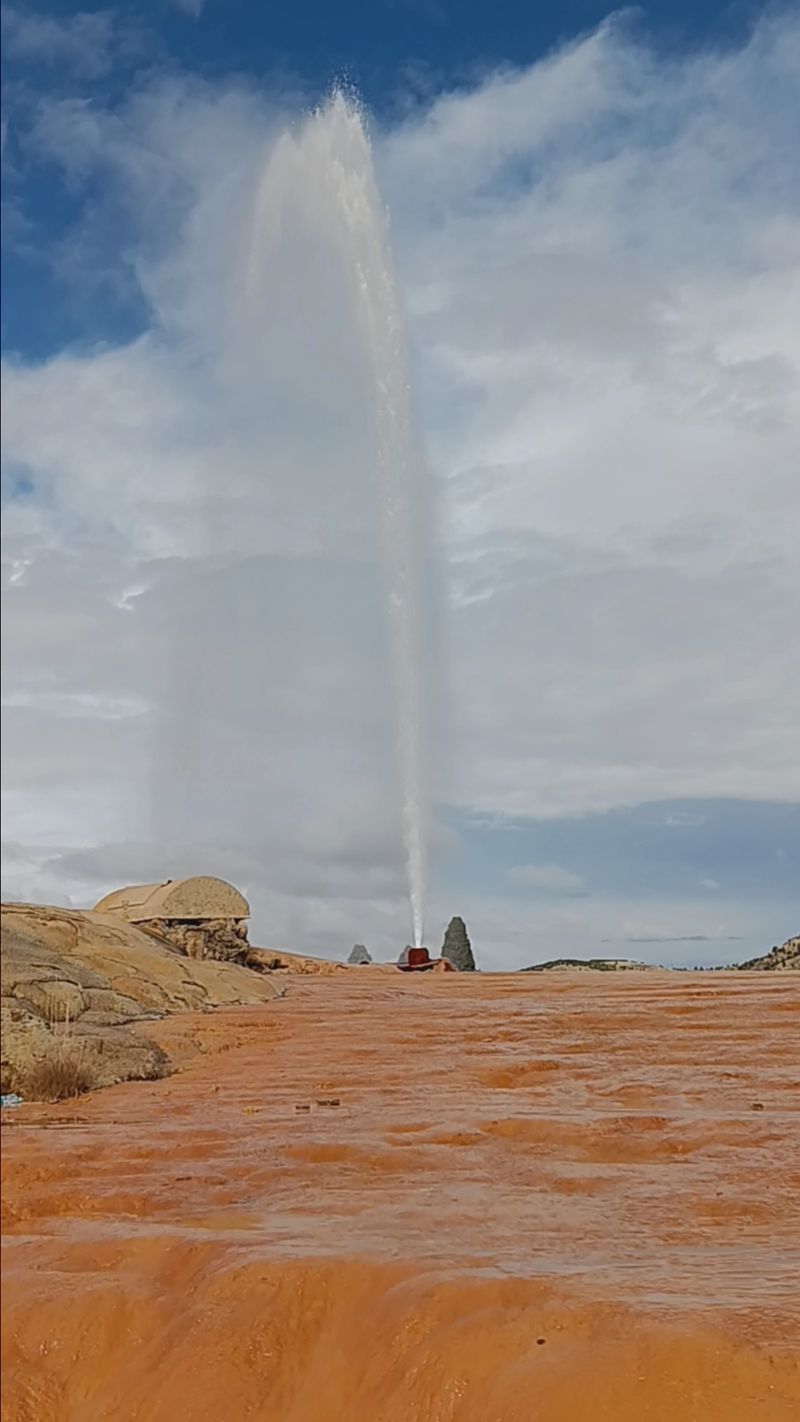 Mineral-Rich Water Has Left Colorful Deposits Around The Geyser Site