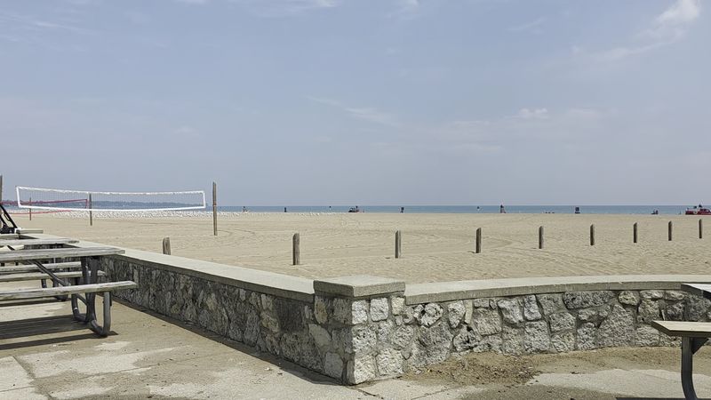 Sand Volleyball Courts And A Lively Beachside Atmosphere