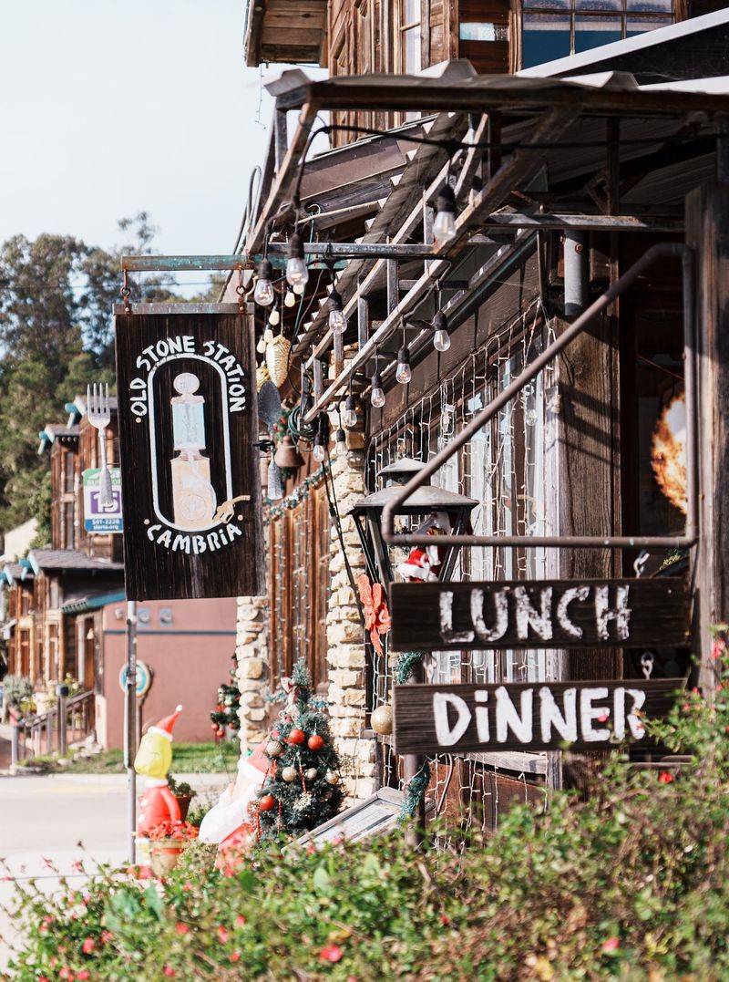 You’d Never Guess This Old California Gas Station Is Now A Full-Blown Steakhouse - Decor Hint The Address Is 713 Main Street In Cambria