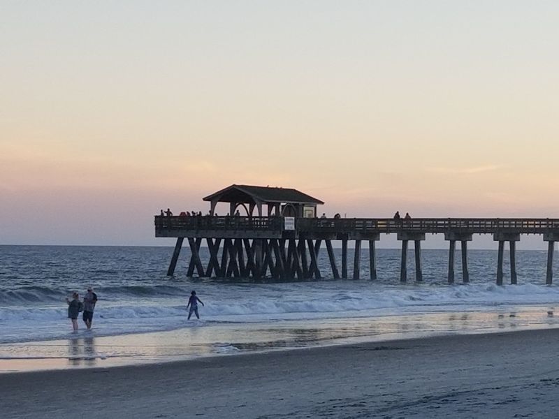 Where The Pier Stretches Right Into The Atlantic