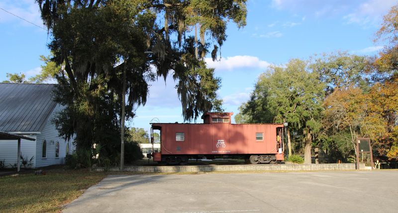 Railroad Relics And A Bright Red Caboose