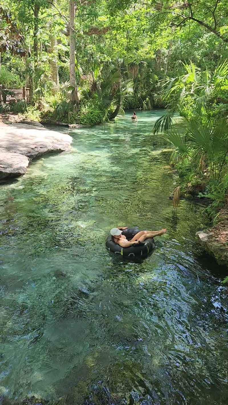 Floating The Lazy River Through Nature
