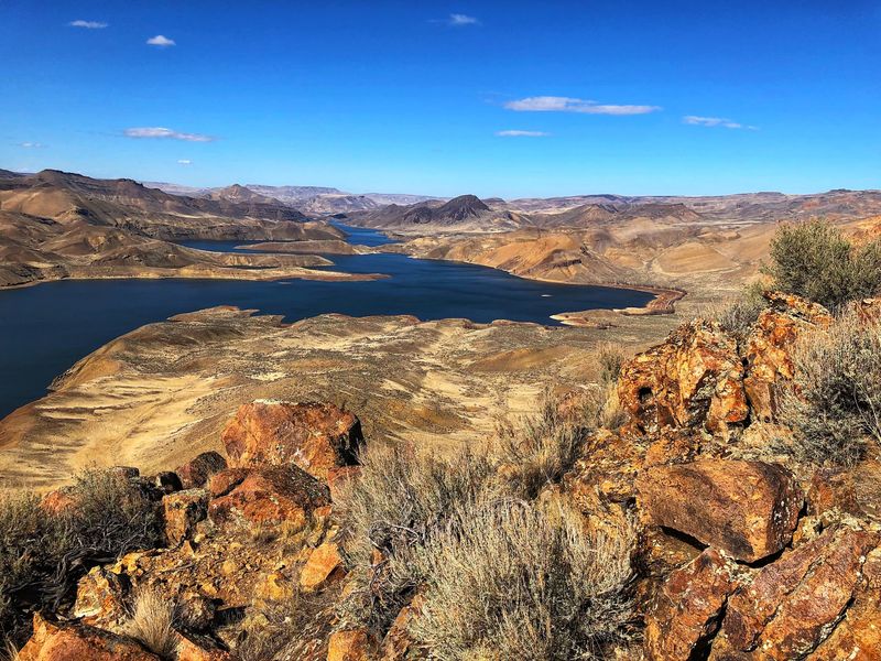 A Desert Canyon Holding Oregon's Longest Lake