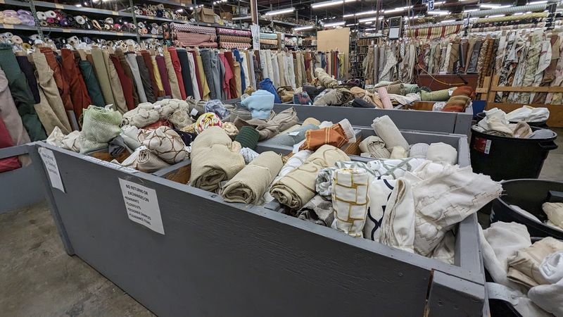 This Unassuming Massachusetts Fabric Store Is Packed With Vintage-Inspired Prints - Decor Hint Remnant Bins Built For Serious Diggers