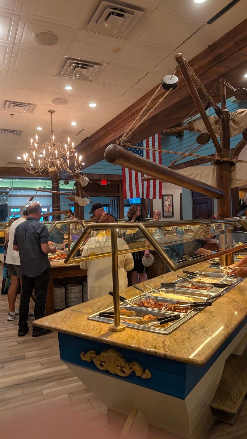 These 7 North Carolina Coastal Restaurants Still Draw Sunday Buffet Crowds - Decor Hint Captain George’s Seafood Restaurant, Kill Devil Hills