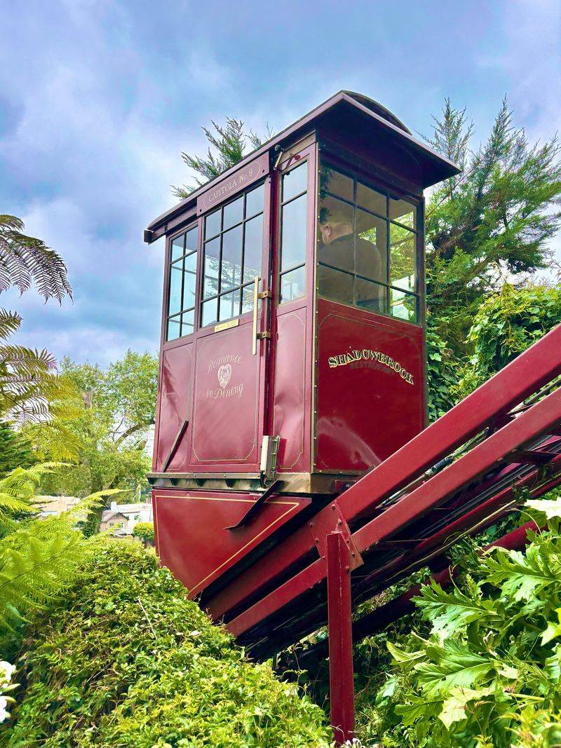 Ride The Little Cable Car Down The Hillside