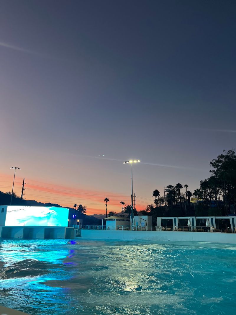This California Surf Park Hosts A 21+ Night Swim With DJs And After-Hours Water Fun - Decor Hint See How The Surf Club Changes After Sunset
