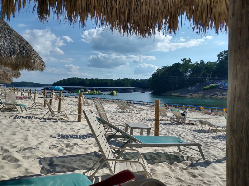 This Hidden Tropical Escape In Georgia Will Make You Feel Like You're In The Caribbean - Decor Hint A Private Beach With 1,200 Tons Of Real Sand