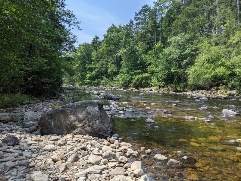 The Salmon River Runs Through The Landscape