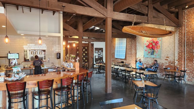 This Idaho Bakery Hides Inside A 1920s Service Station With An Old Safe Turned Into An Oven - Decor Hint A 1926 Ford Garage Gives This Bakery A Setting You Would Never Expect