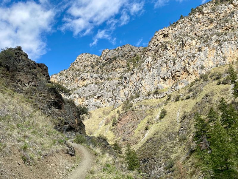 Sun-Baked Canyon Walls Make The First Miles Feel Almost Desert-Like