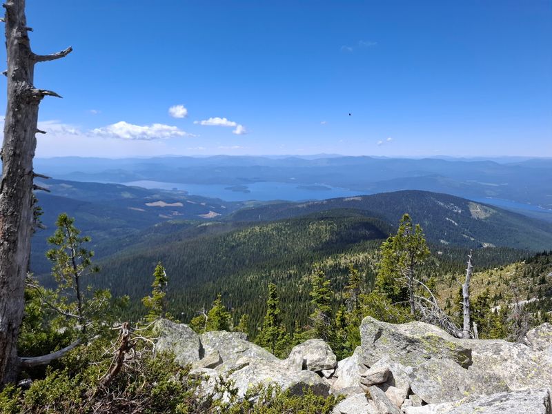 Take In Priest Lake Country From Nearly 7,000 Feet Above Sea Level