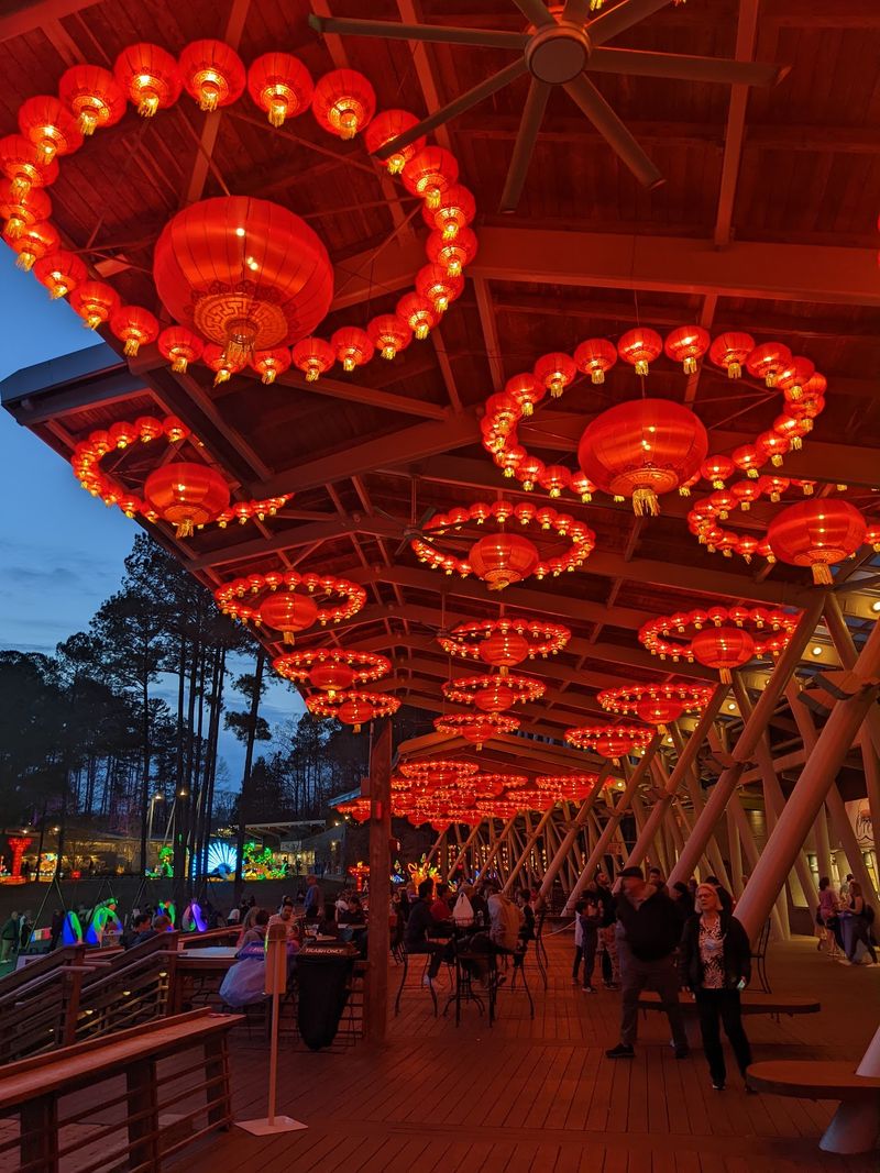 You Can Wander Past Giant Lanterns That Tower Above The Path