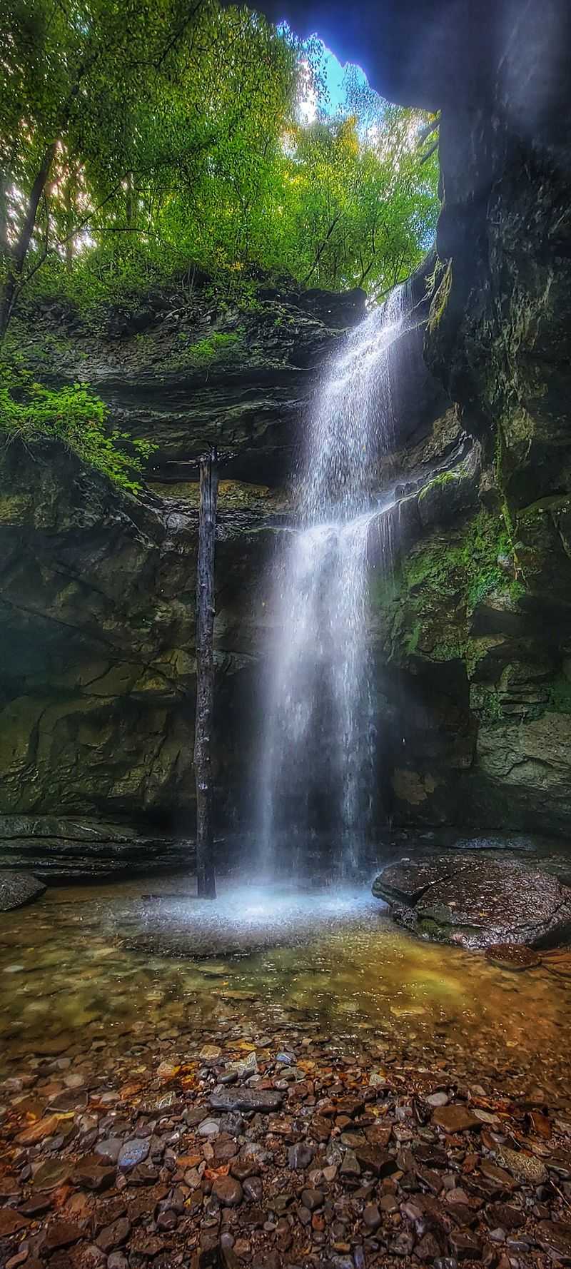 Lost Creek Falls And Cave, White County, Near Sparta