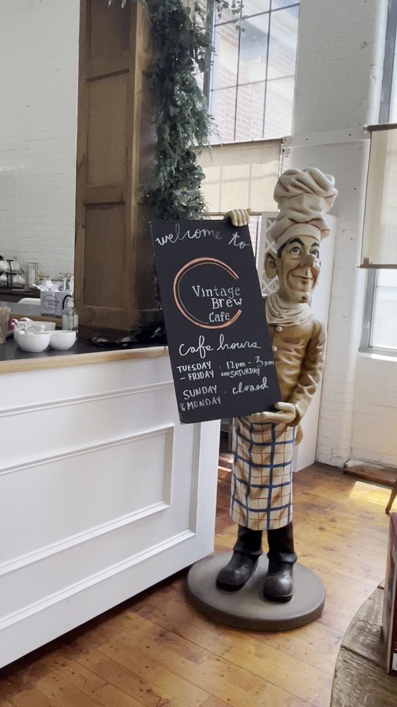 Inside The Historic Cotton Mill In Georgia That's Now A 48,000-Square-Foot Antique Wonderland - Decor Hint Vintage Brew, The Cafe Inside The Mill
