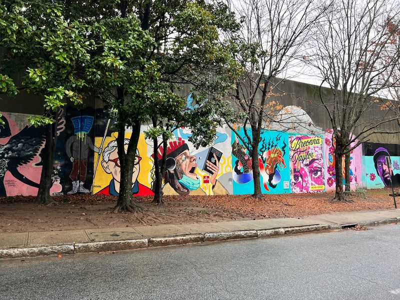 Art That Keeps Going Past The Entrances