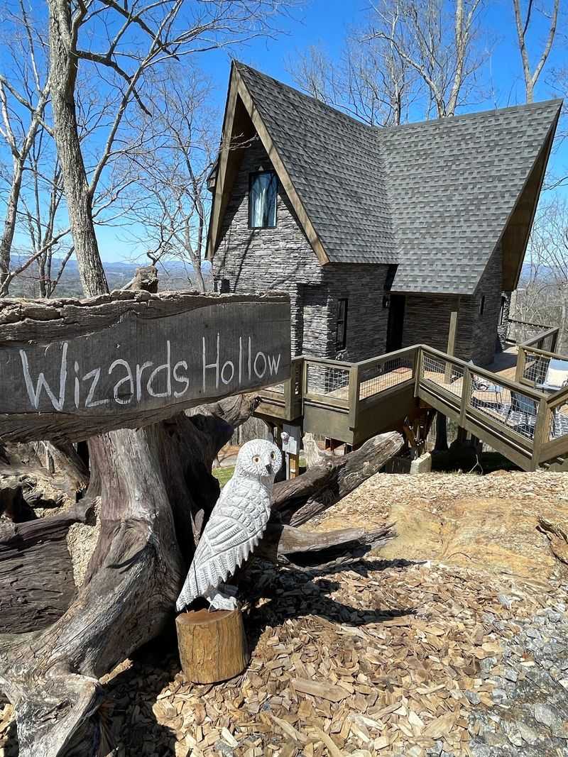 This Magical North Carolina Treehouse Lets Muggles Live Like Wizards For A Night - Decor Hint Hidden Nooks Give Guests Plenty To Explore After Check-In