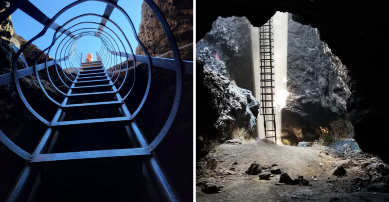 You Can Climb Into A Dark Lava-Tube Cave Hidden Beneath The Idaho Desert