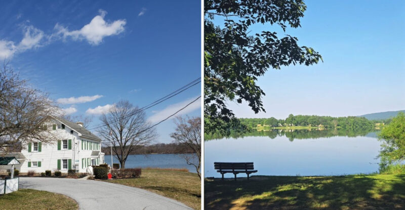 This Pennsylvania Lake Hides A Beach, Cozy Cabins, And Family Fun