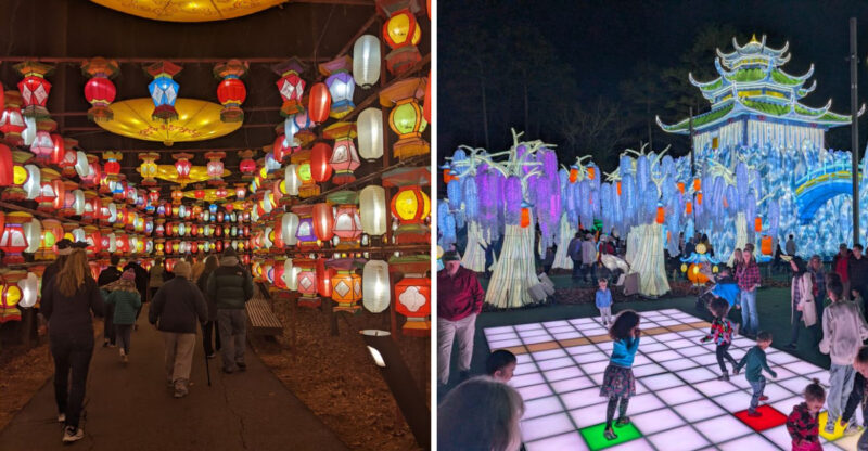 This North Carolina Chinese Lantern Festival Turns 14 Acres Into A Jaw-Dropping World Of Light