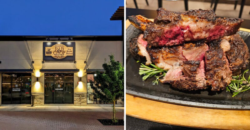 This Idaho Steakhouse Serves A Massive 36-Ounce Ribeye Big Enough For Two