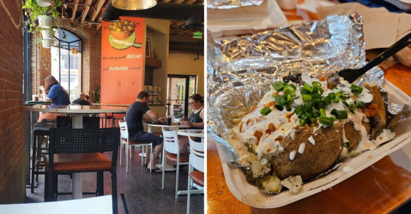 This Idaho Restaurant Piles Toppings Onto Giant 1.25-Pound Baked Potatoes
