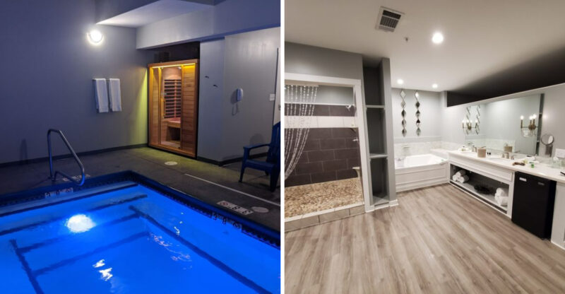 This Georgia Adults-Only Suite Features A Private Indoor Pool And A 100-Gallon Whirlpool Bath