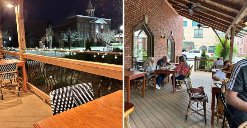 This Tiny-Town North Carolina Thai Cafe Comes With A Storybook Church View