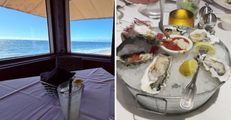 This Historic California Restaurant Sits So Close To The Pacific That Waves Practically Break At Your Table