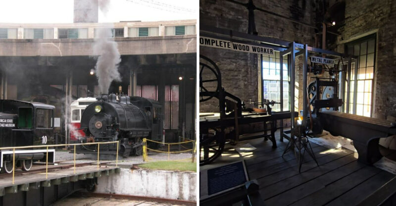 This Georgia Railroad Museum Lets Visitors Ride Historic Trains Through A Working Rail Yard