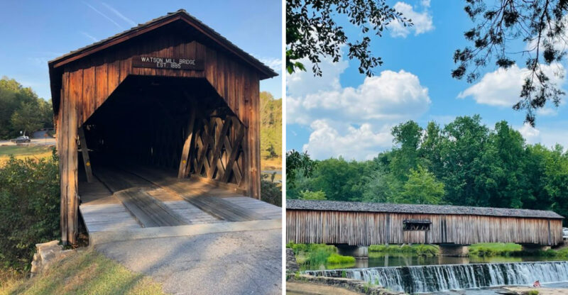 Cross This 140-Year-Old Georgia Covered Bridge For A Free Trip Back In Time