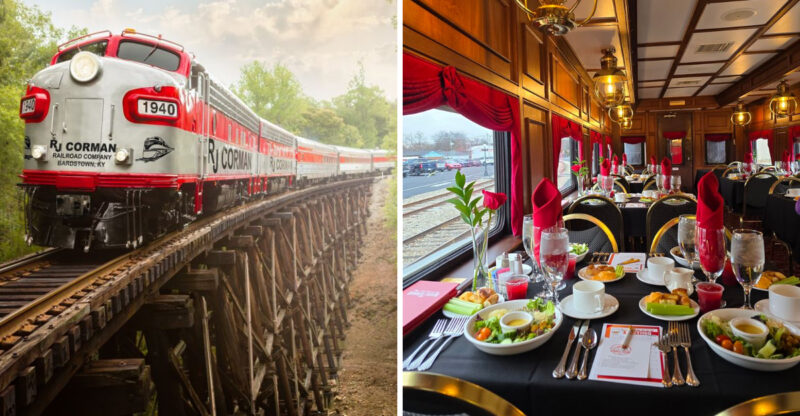 Kentucky Has A Dinner Train That Serves Two Hours Of Dinner And Forty Miles Of Countryside