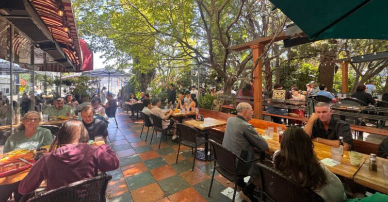 This California Cafe Serves Famous French Toast In A Lush Garden At The Birthplace Of Tower Records