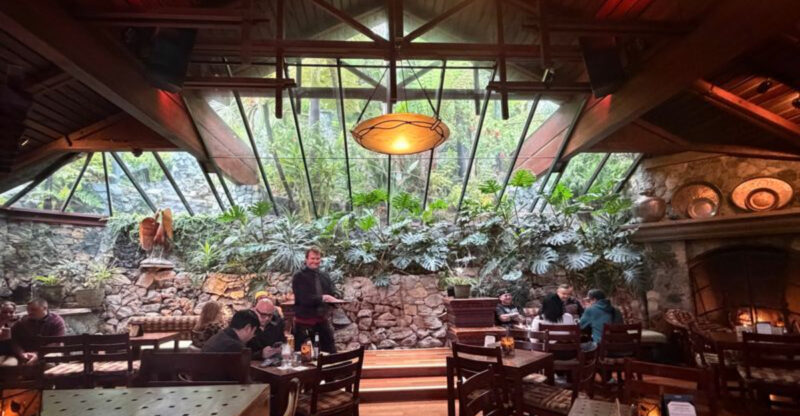 This California Restaurant Lets You Ride A Hillside Cable Car Down To A Creekside Dinner