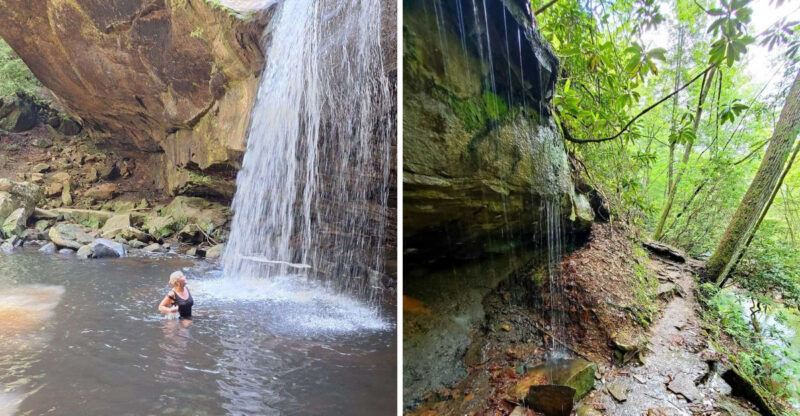 One Kentucky Waterfall Has A Frightening Name And An Ideal Swimming Hole