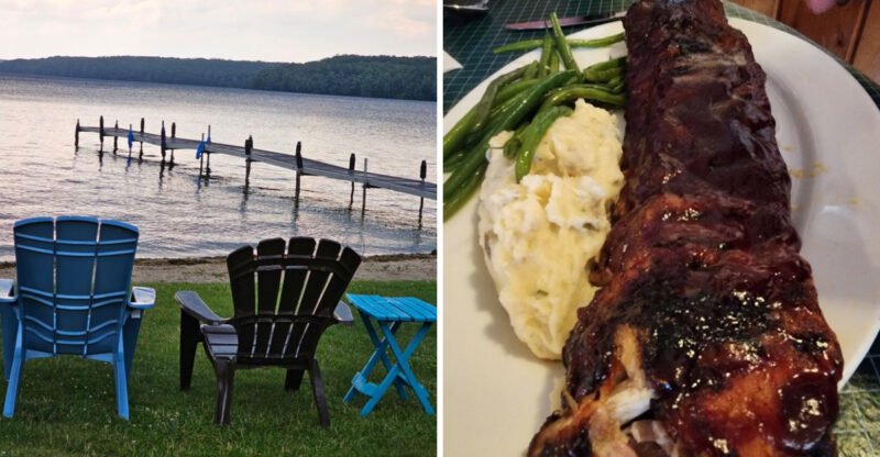 This Small Town Michigan Steakhouse Serves Massive Steaks With Gorgeous Lake Views