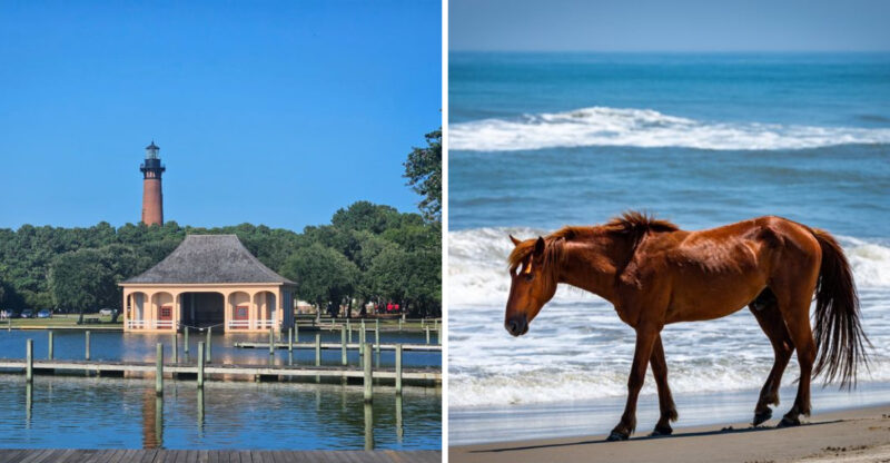 This North Carolina Mansion Lets You Tour A 1920s Estate Climb A Lighthouse And See Wild Horses In One Day