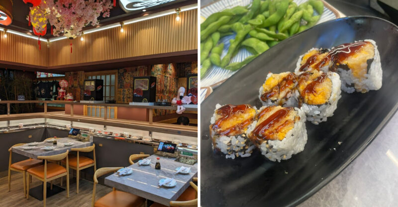 The Hidden Connecticut Sushi Spot Where A Robot Train Brings Food Right To Your Seat