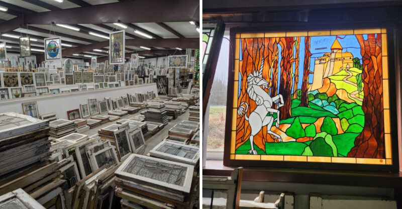 This Hidden North Carolina Shop Has More Than 10,000 Pieces Of Antique English Stained Glass