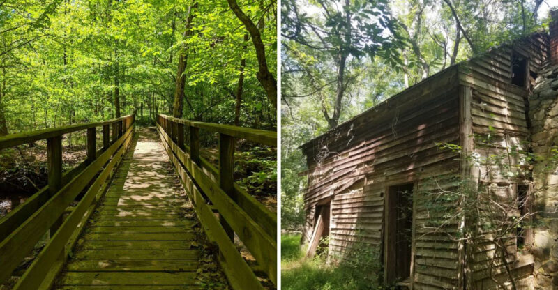These 9 North Carolina Hikes Have Forgotten Mills Estates And Crumbling Ruins Hiding Along The Trail