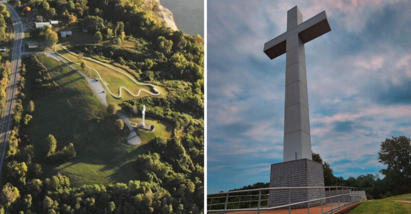 This 95-Foot Cross Can Be Seen From Three States, But Few Know Who It Honors