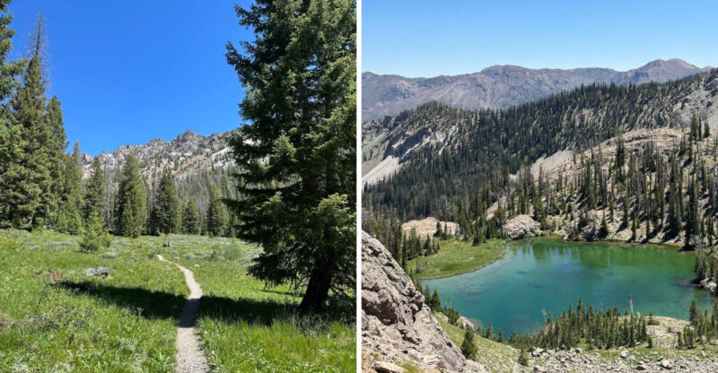 This Hidden Idaho Lake Has Caribbean-Blue Water And You Can Only Reach It On Foot